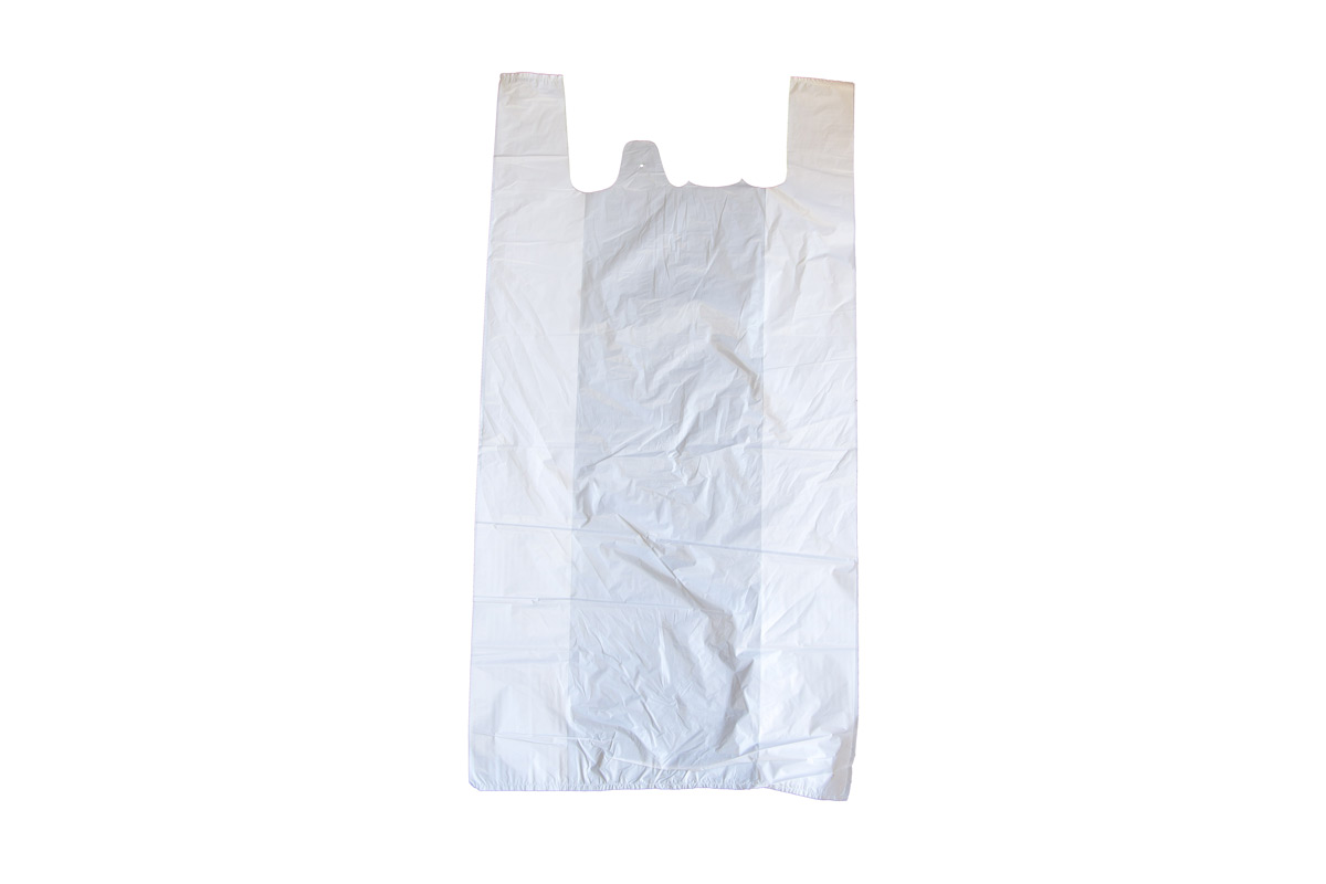 REUSABLE 37 UM Jumbo T-Shirt Bags Qty WHITE REUSABLE 37 UM Jumbo T-Shirt Bags Qty WHITE